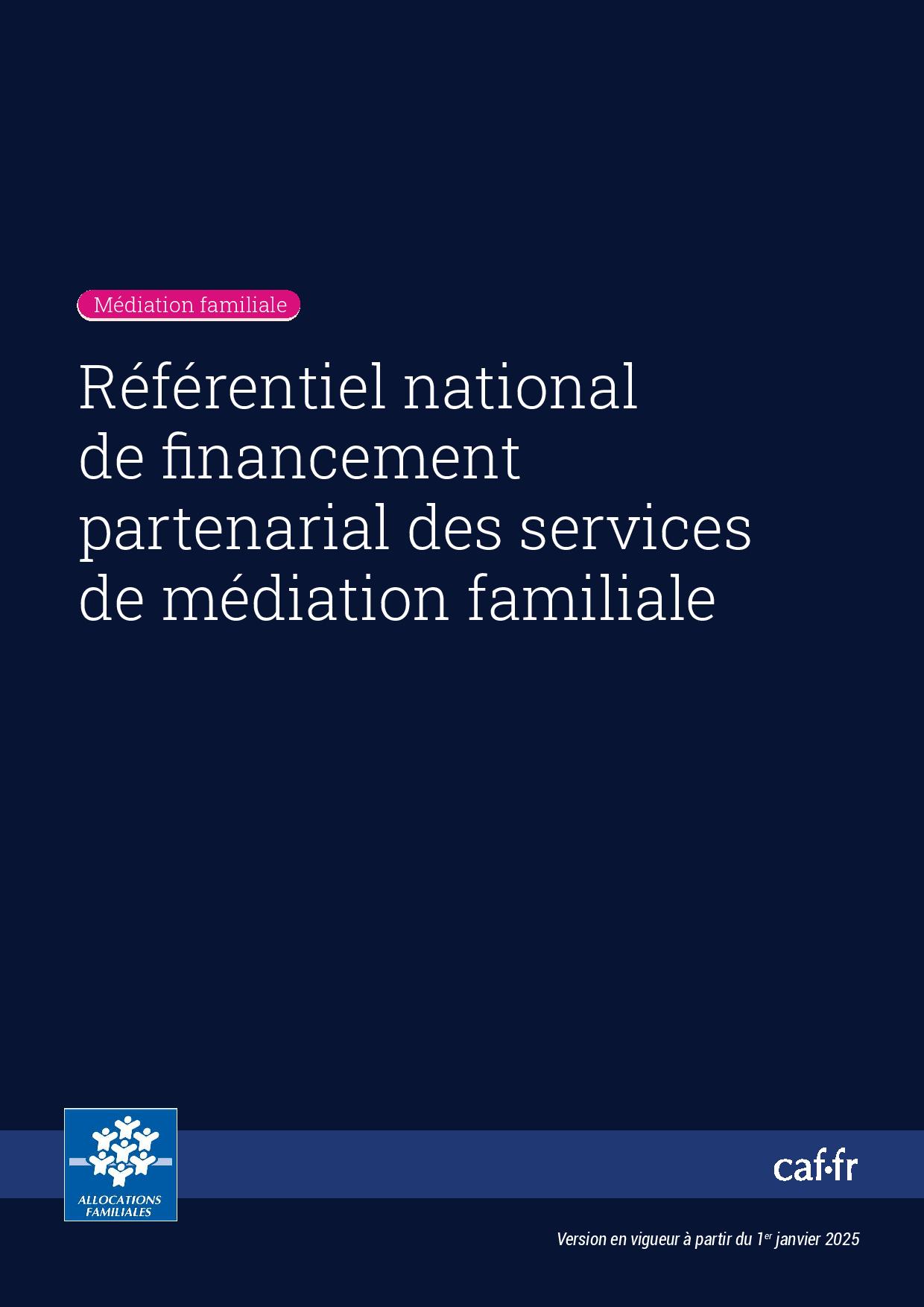 Nouveau référentiel médiation familiale