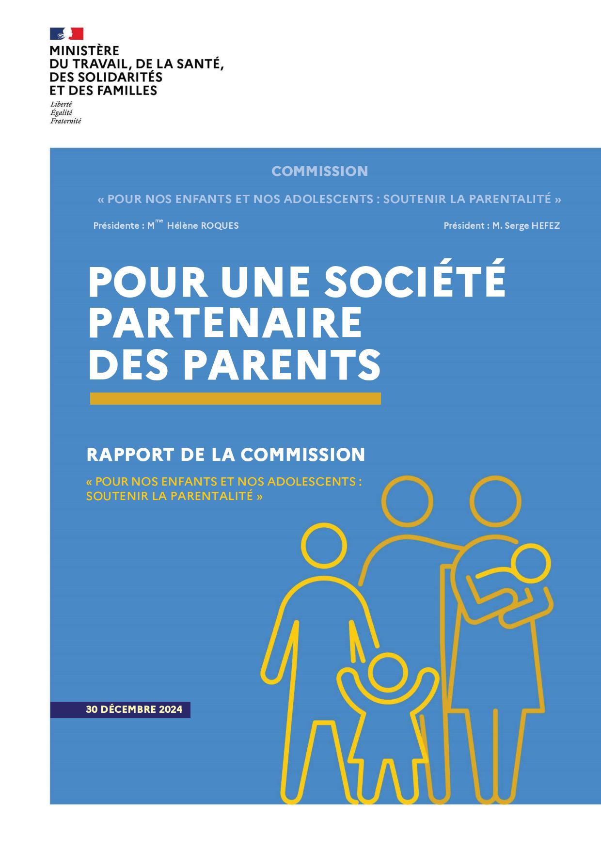 Pour une société partenaire des parents